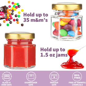 Syntic jars with airtight lids prevent spills during transport and storage.