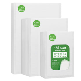Syntus 150-count vacuum seal bags collection for quick prep