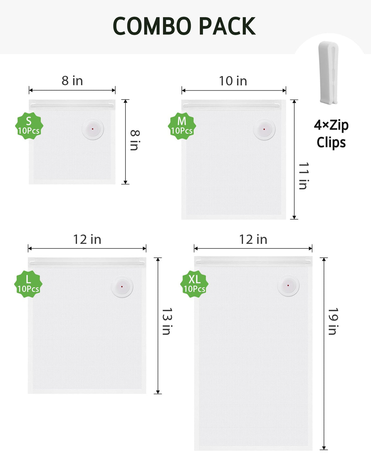 Syntus 10x11 vacuum bags aiding organized meal prep and freezer storage
