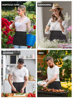 Syntus waist apron perfect for kitchen and retail settings.