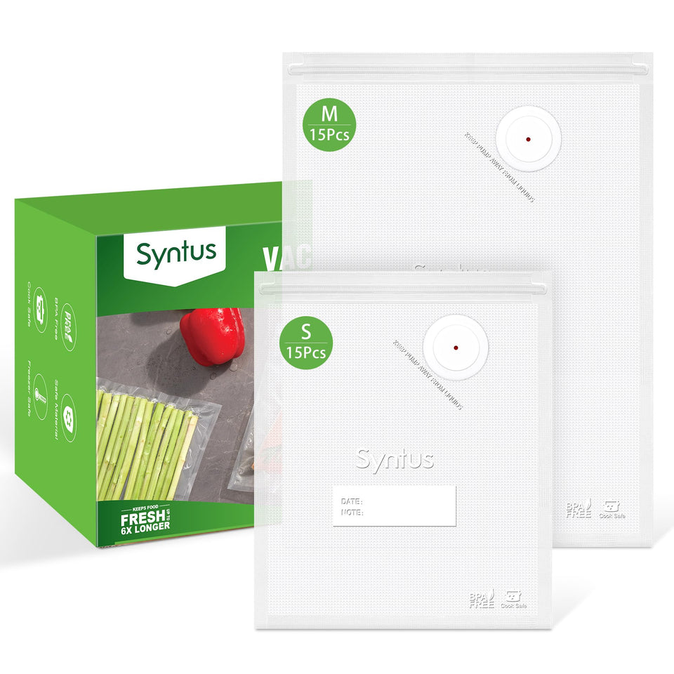 Syntus 8x10 small vacuum bag ideal for meal prep and freezing