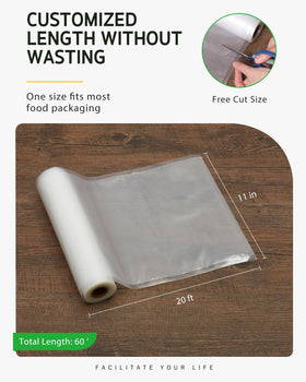 Syntus bags offer free cut size for custom packaging and reduced waste.