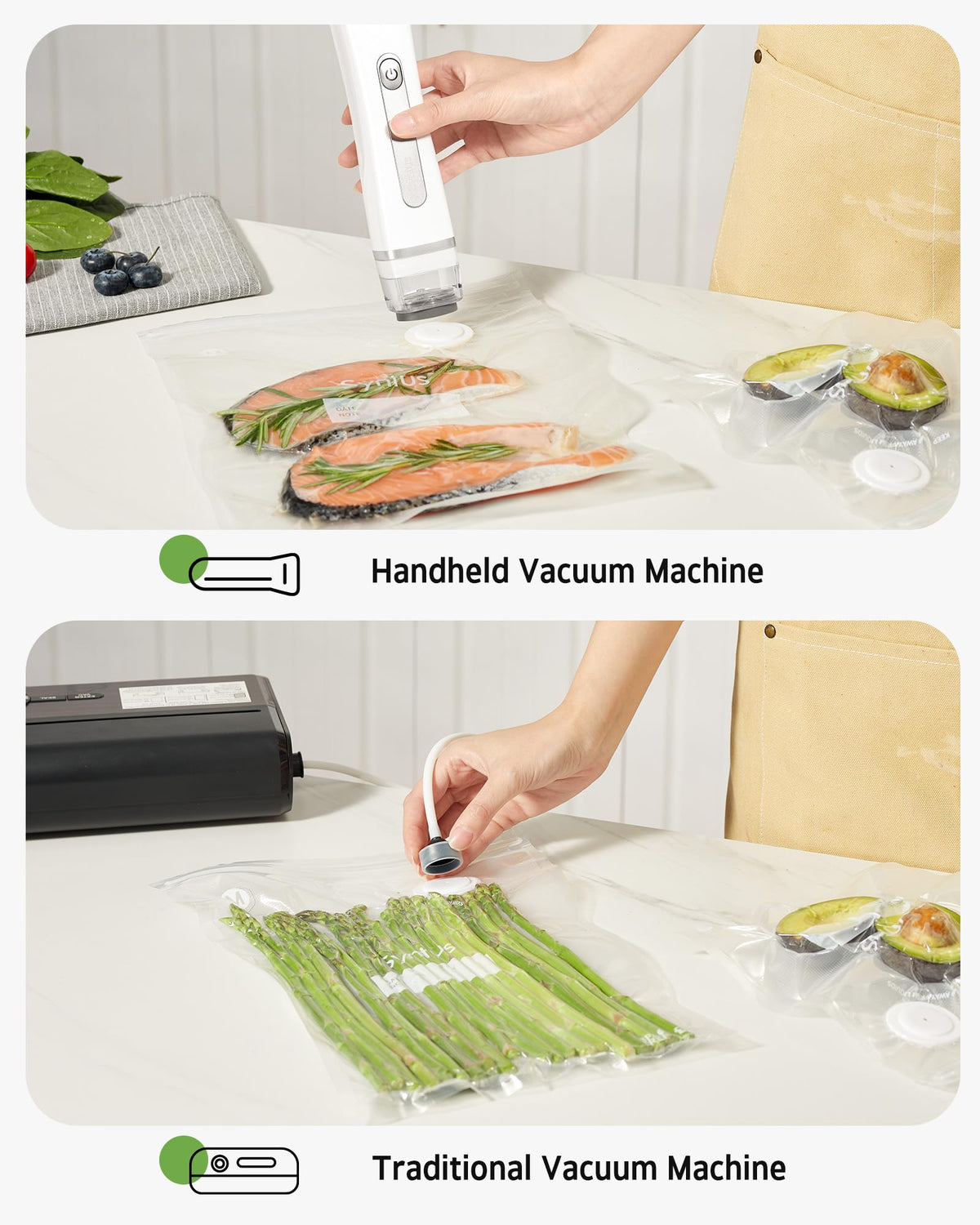 Syntus freezer storage bag preserves freshness for long-term storage