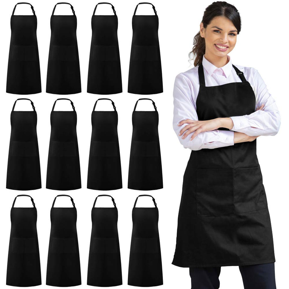 Syntus bib apron with adjustable neck strap for a comfortable fit.