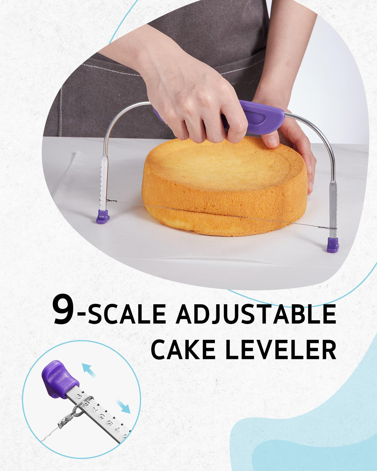Syntus cake scrapers and combs with multiple patterns