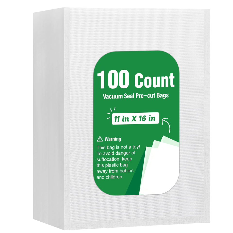 Syntus gallon vacuum bags 11x16 front view for secure seal and freshness