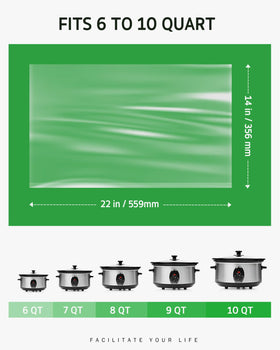 Syntus heavy-duty nylon blend liner minimizes leaks during simmering.