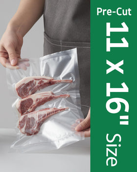 Syntus pre-cut bags 11x16 ready to seal for quick meal prep