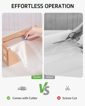 Syntus roll keeper packaging keeps bags organized and dust-free