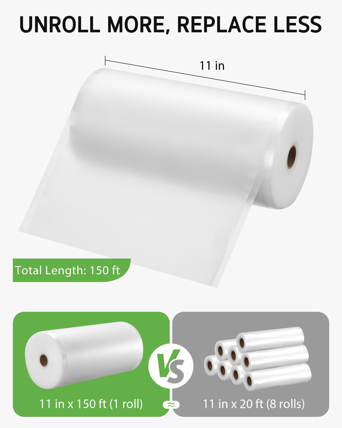 Syntus vacuum bags show embossed channels for strong air removal and sealing
