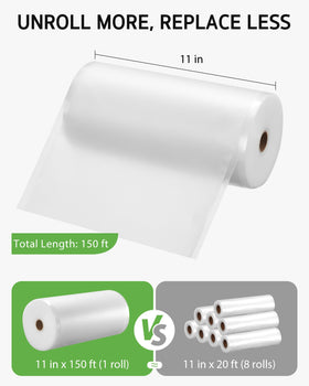 Syntus vacuum bags show embossed channels for strong air removal and sealing
