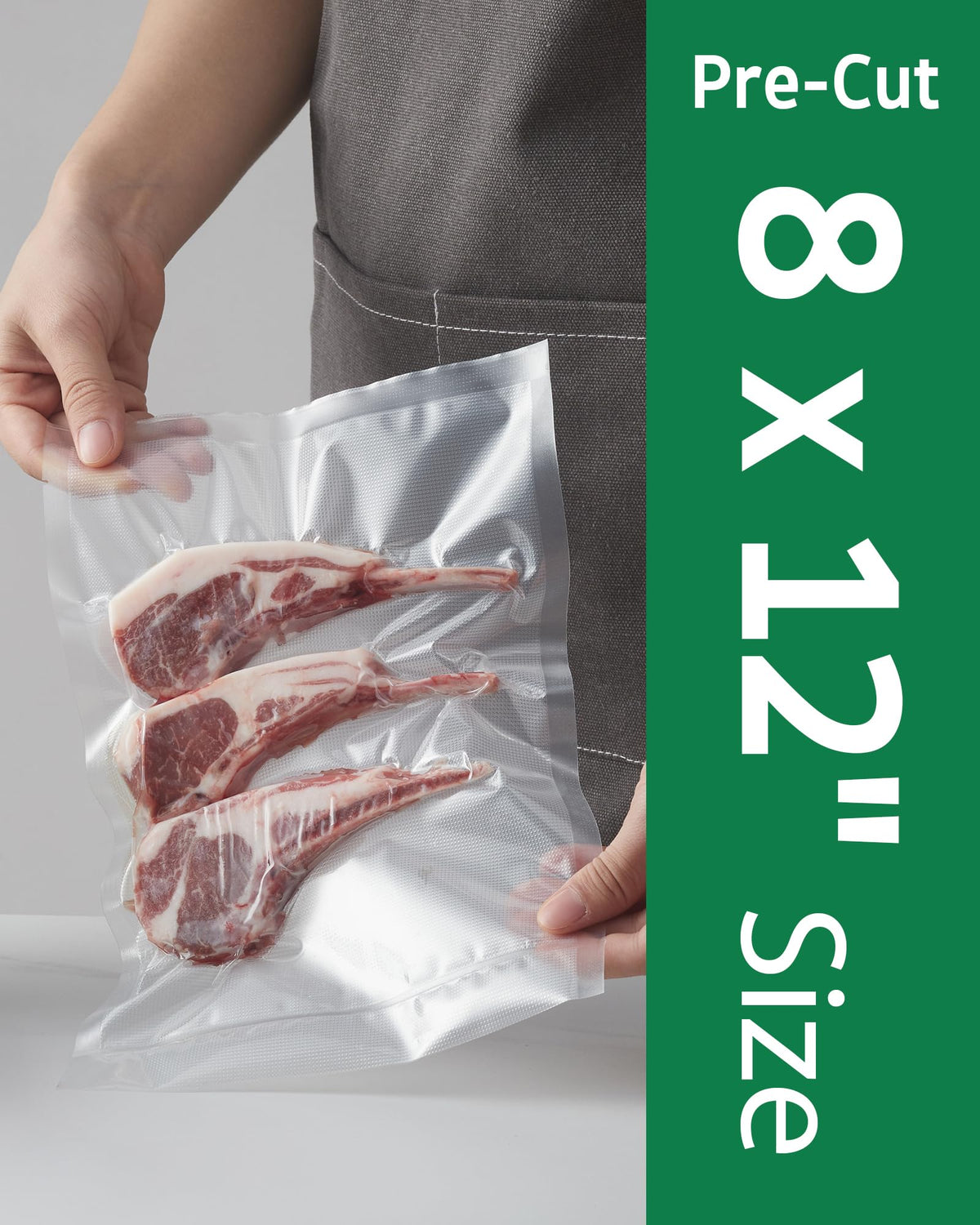 Syntus vacuum bags with embossed dots showing puncture protection.