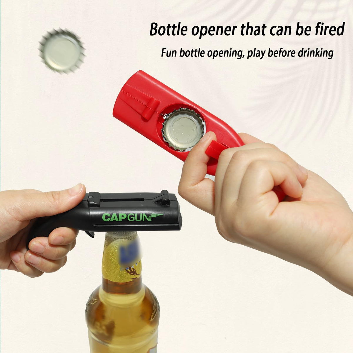 Syohoxi cap gun bottle opener party gadget for lively gatherings.