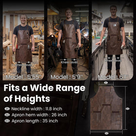 SYOKAMI extra-wide coverage apron shields clothing during messy tasks