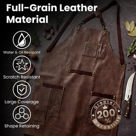 SYOKAMI waterproof oil-resistant apron protects clothes during spills