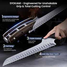SYOKAMI FSC certified wood handle blends sustainability and comfort
