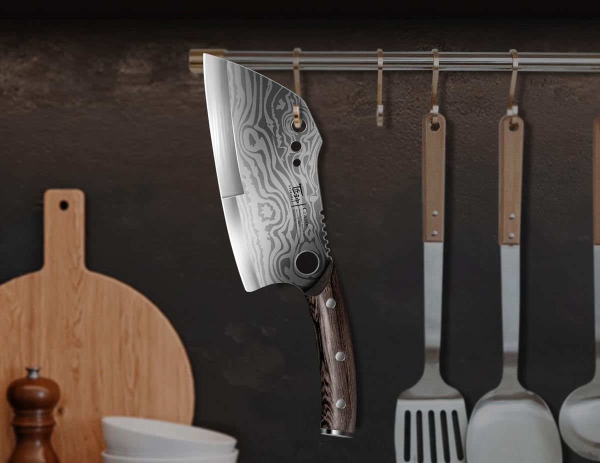 SYOKAMI heavy-duty blade handles squash and dense vegetables with ease.