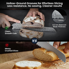 SYOKAMI multifunction bread knife for meat and vegetables