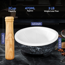 SYOKAMI No Rock Powder marble-look ceramic finish adds stylish touch to kitchen prep