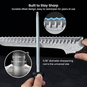 SYOKAMI resharpenable serrations maintain razor-like performance