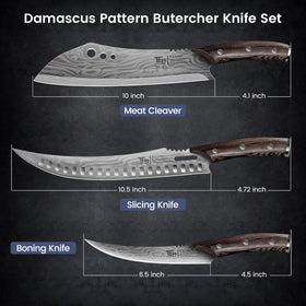 SYOKAMI triple riveted handle for secure and balanced control