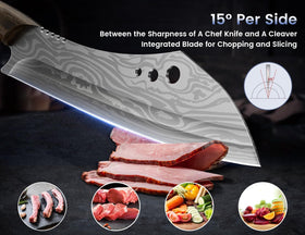 SYOKAMI wenge wood handle with ergonomic grip and safety features