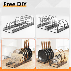 SYOOUYRE 2-in-1 storage for bakeware and trays