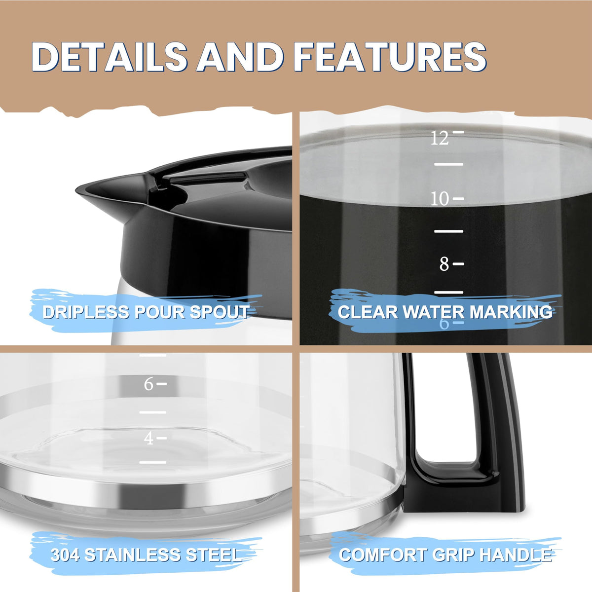 Syuebrew carafe is dishwasher-safe for quick cleanup after use.