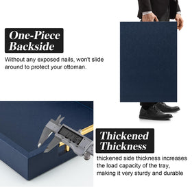 SYYSY navy blue tray serving set on dining table illustrates versatile use