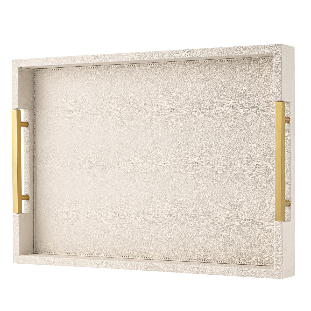 SYYSY stylish serving tray enhances tabletops and ottomans.