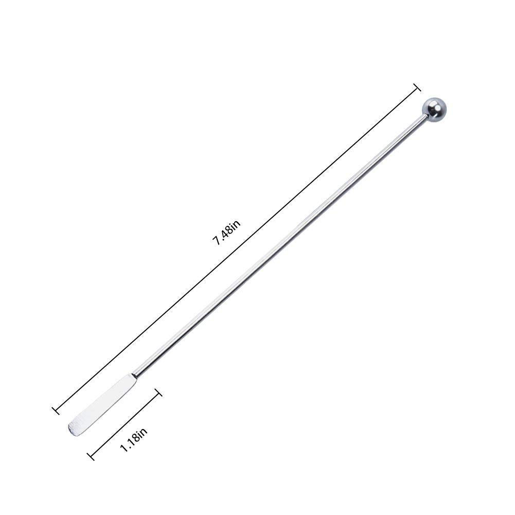 SZLFSX stainless stir stick for coffee or cocktails, sturdy and easy to clean.