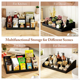 SZQINJI storage for cups, sugar, creamer, and accessories
