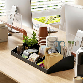 SZQINJI space-saving condiment organizer helps save counter space