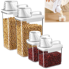 SZRUNZHU cereal container set with pour-spout for mess-free pouring.