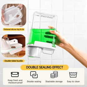 SZRUNZHU stackable design saves pantry space.