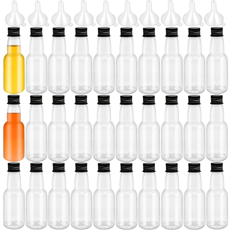 Szsrcywd mini bottle 50ml with black cap for spill-free storage.