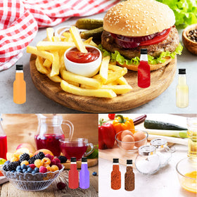 Szsrcywd plastic spirit bottles are reusable and versatile for sauces.