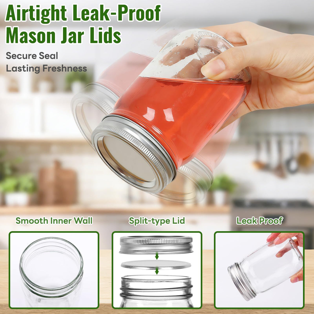 SZUAH airtight seal close-up demonstrating leakproof performance
