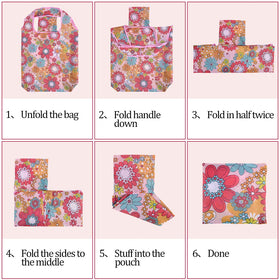 SZUAH bag rolled and secured with elastic ribbon for pocket carry.