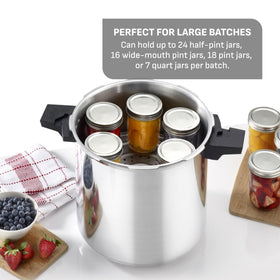 T-Fal two-rack interior supports batch canning.