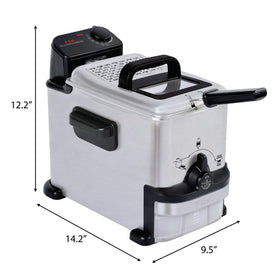 Compact footprint fits on most countertops without crowding.