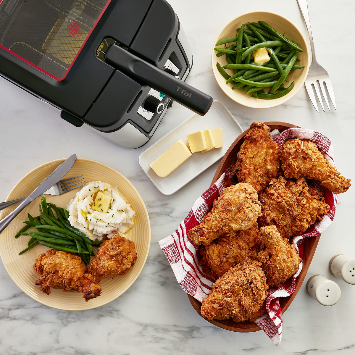 T-Fal Deep Fryer golden-brown foods emerge crispy and evenly cooked