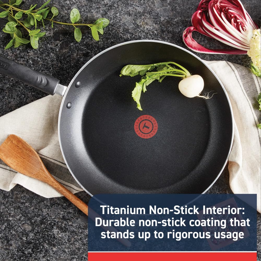 T-Fal Experience 10.25-inch fry pan sears steaks and stirs up weeknight meals.