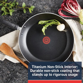 T-Fal Experience 10.25-inch fry pan sears steaks and stirs up weeknight meals.
