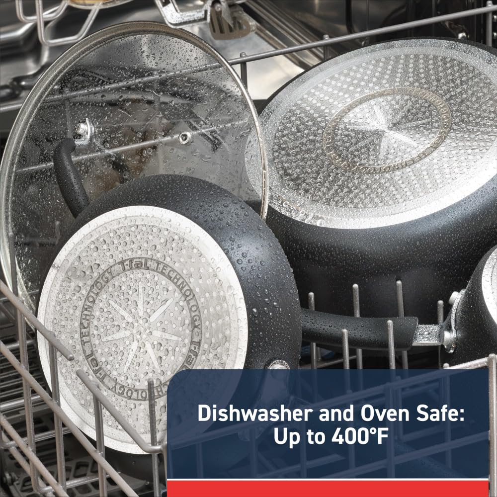 T-Fal Experience induction-compatible base works on any cooktop.