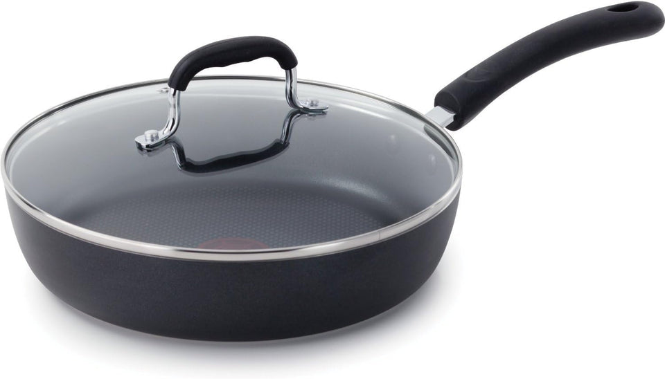 T-Fal Experience non-stick fry pan front view delivers even heating for quick meals.