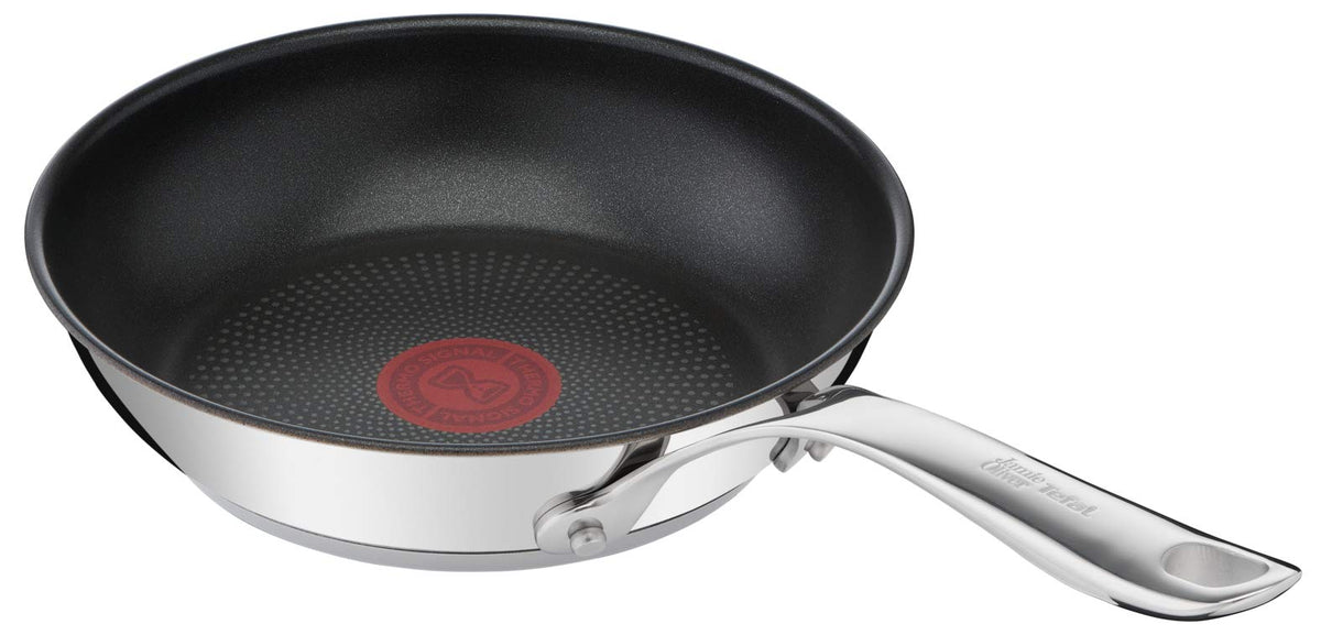 T-Fal Jamie Oliver Cooks Direct 28cm pan ideal for family meals.