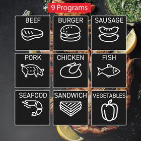 T-Fal OptiGrill XL nine automatic programs simplify grilling choices