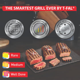 T-Fal OptiGrill XL cooking surface ready for even heat and juicy results