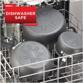 T-Fal oven-safe up to 400°F allows flexible cooking options.